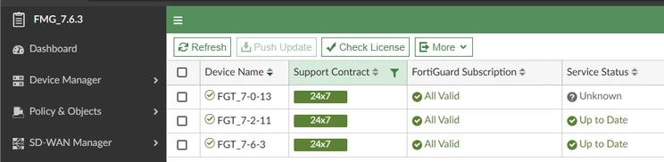 How to Verify FortiGuard Connectivity in FortiManager - Terminology