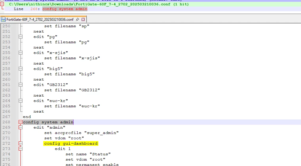 Simple FortiGate Admin Password Reset for FortiOS 7.2.4 +