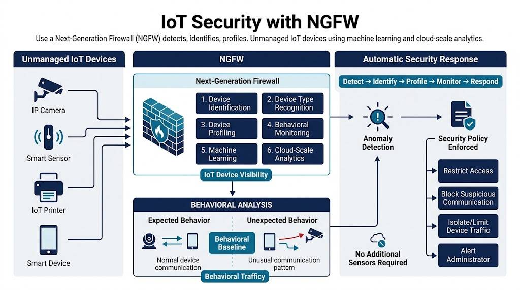 IoT security integration with NGFW diagram